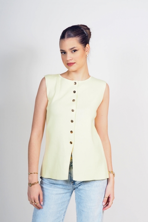 Buttoned vest/top Theresa