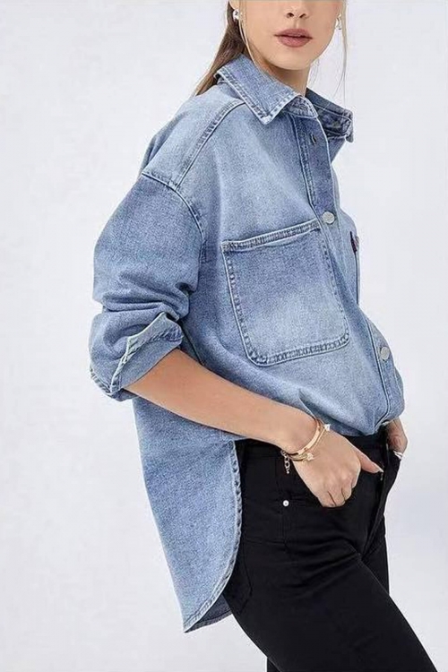 Denim loose shirt Lenny