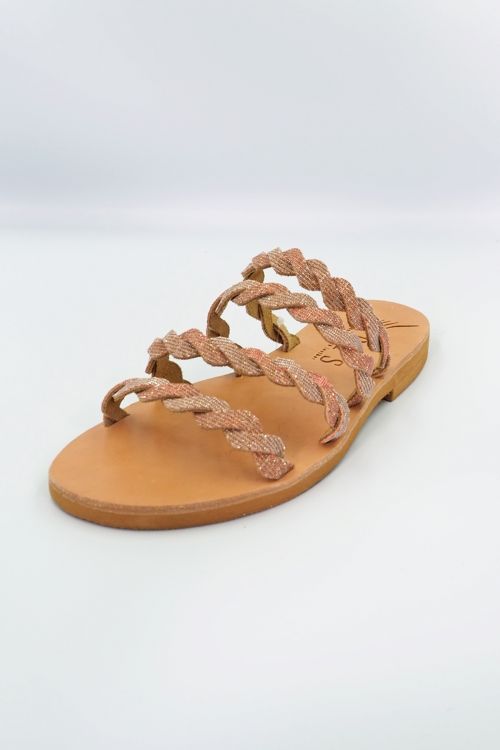 Handmade greek leather sandals Alkmini
