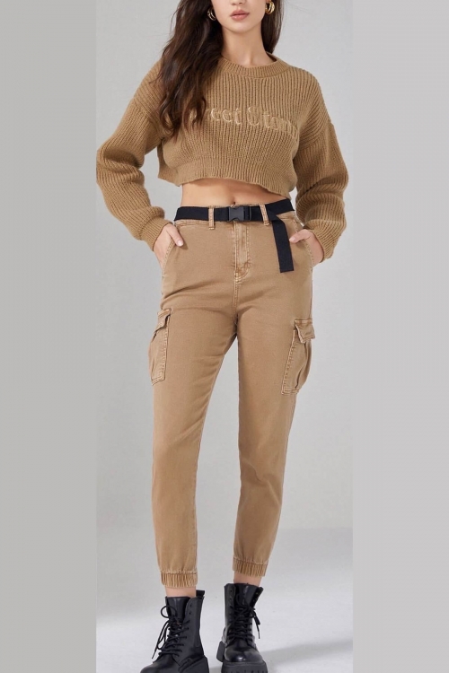 High waisted cargo pants Chloe