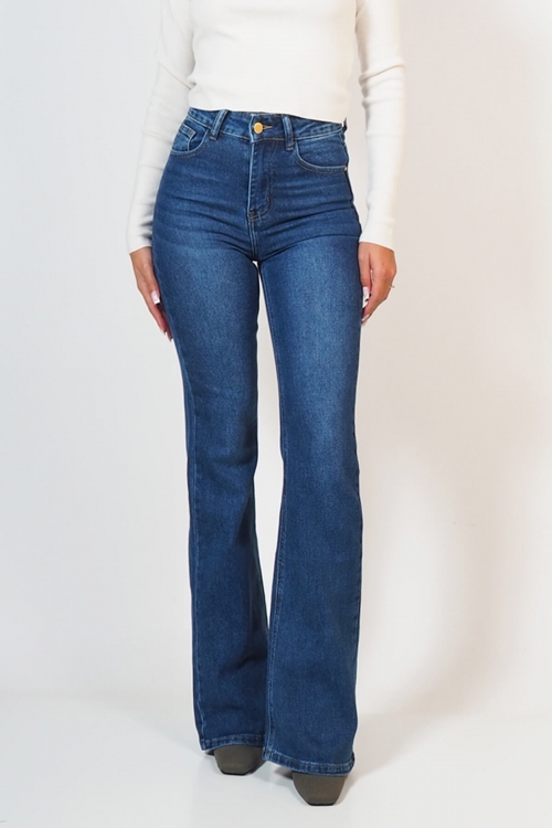 High waisted flared jeans Kamila