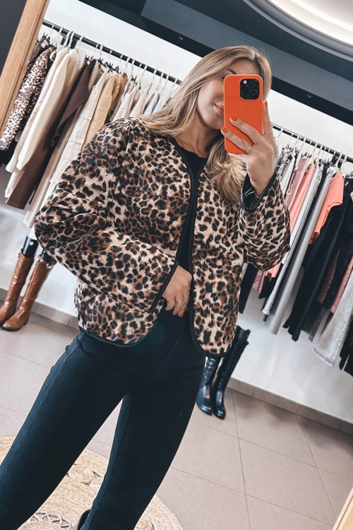 Capitone animal print jacket Chloe