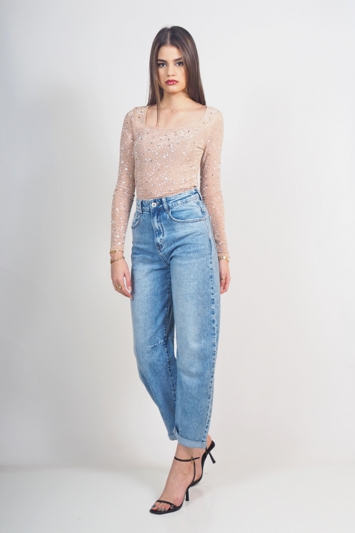 Longsleeved sparkle top Indira