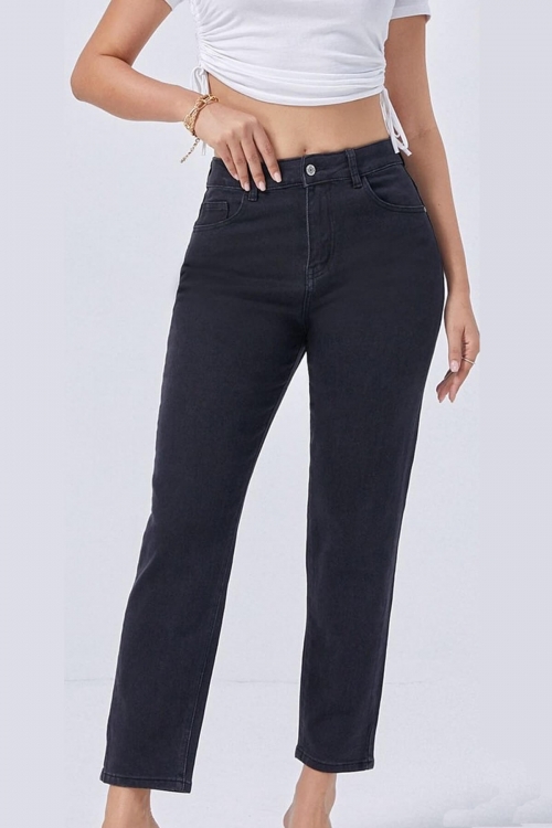 Premium high waisted mom fit jeans Claire