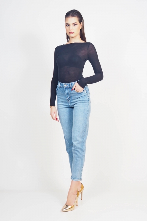 Premium high waisted mom fit jeans Francis