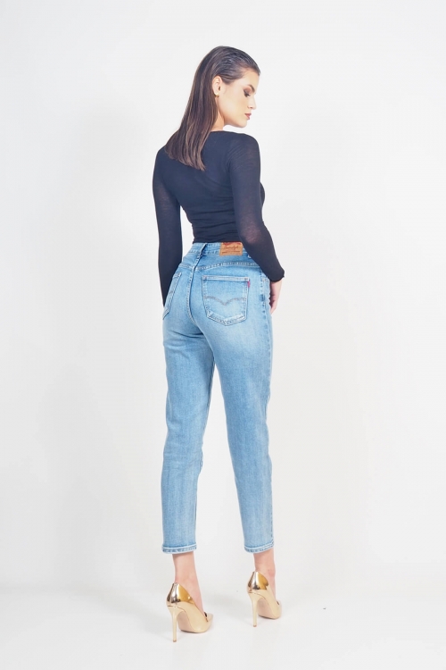 Premium high waisted mom fit jeans Francis