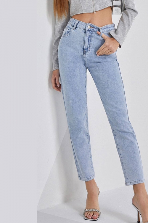 Premium high waisted mom fit jeans Gertie