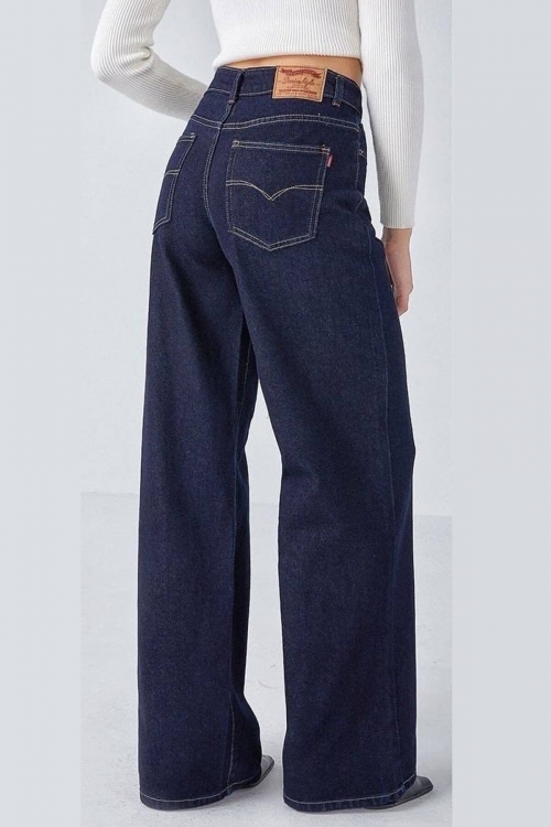 Premium high waisted wide leg jeans Danna