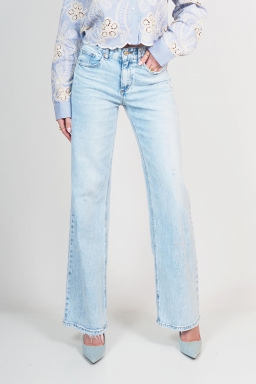 Premium high waisted wide leg jeans Frida