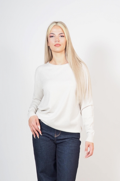 Soft knit iridescent roundcut top Molly