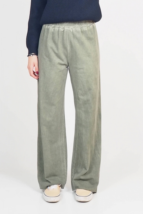 Stonewashed cotton pants Indie