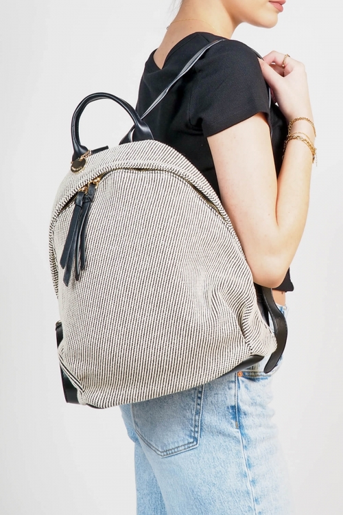 Striped backpack Solene