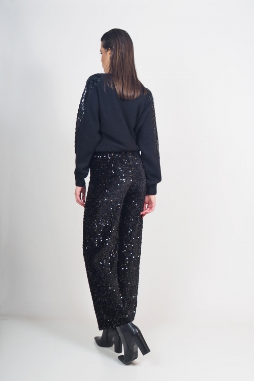 Velvet sequine pants Leticia